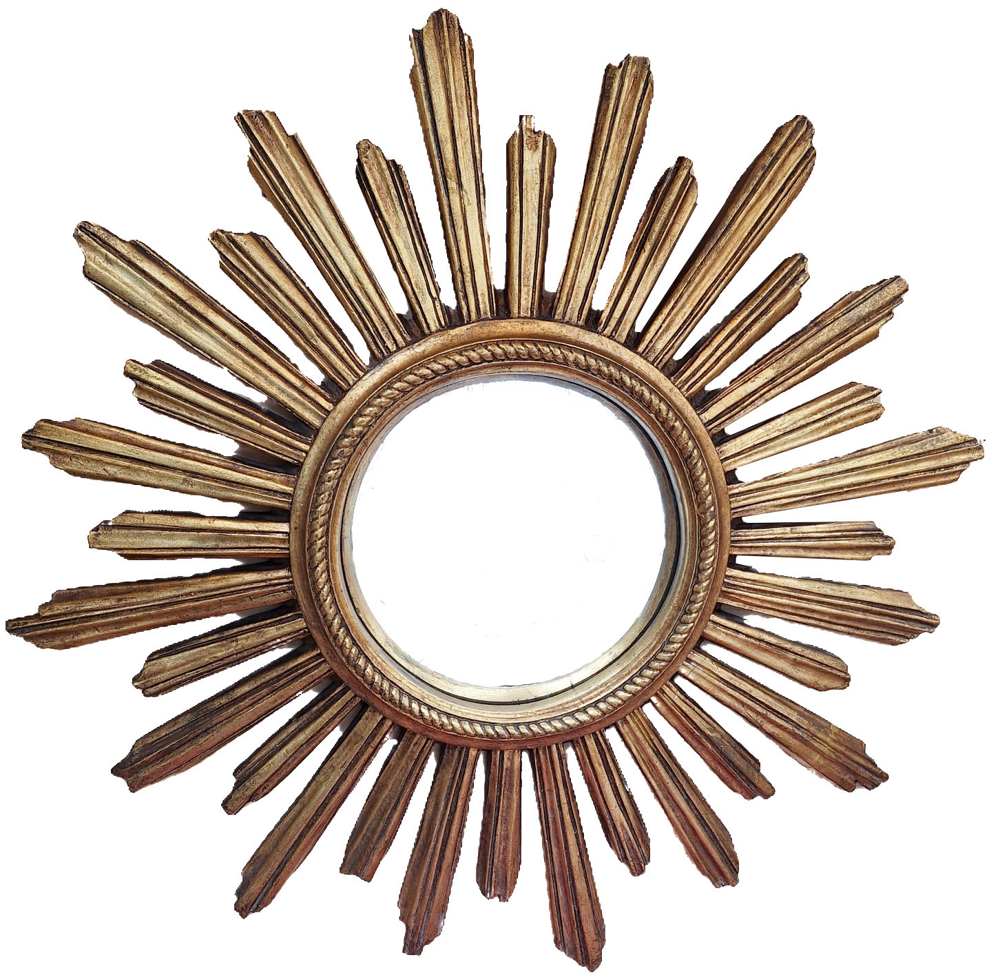 Vintage sunburst spiegel 60cm