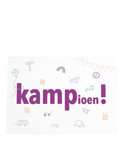 De post op Wenskaart kamp(ioen)