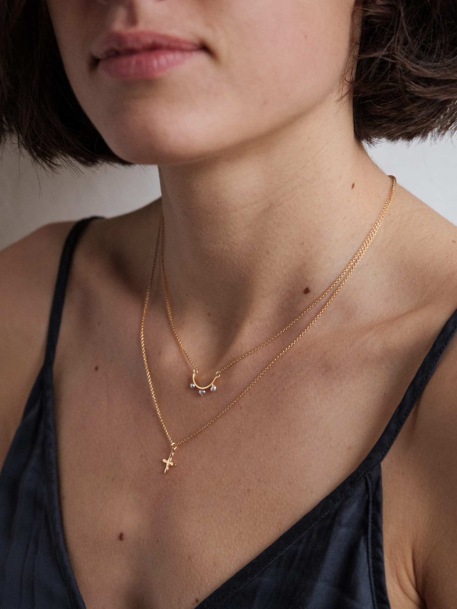 Laure De Mees Crown necklace gold