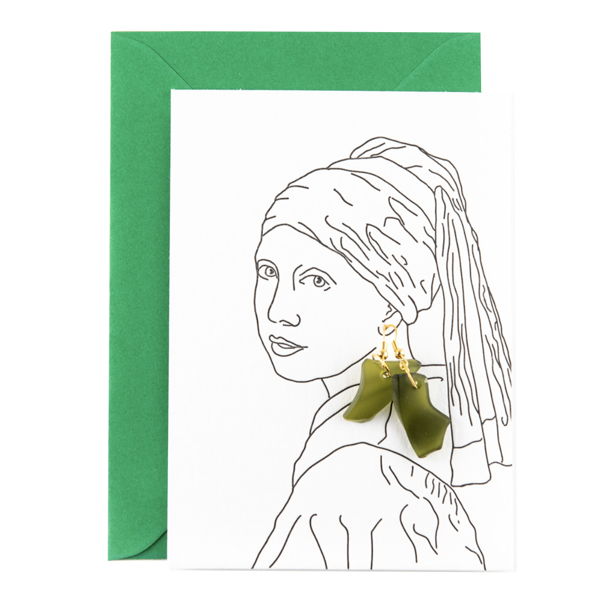 Studio Flash Oorbel XO2 girl with the glass earrings