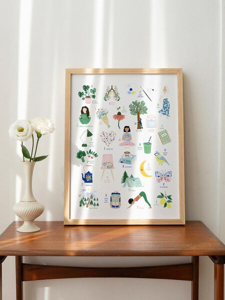 Leens Self-care alfabet poster 40x50cm