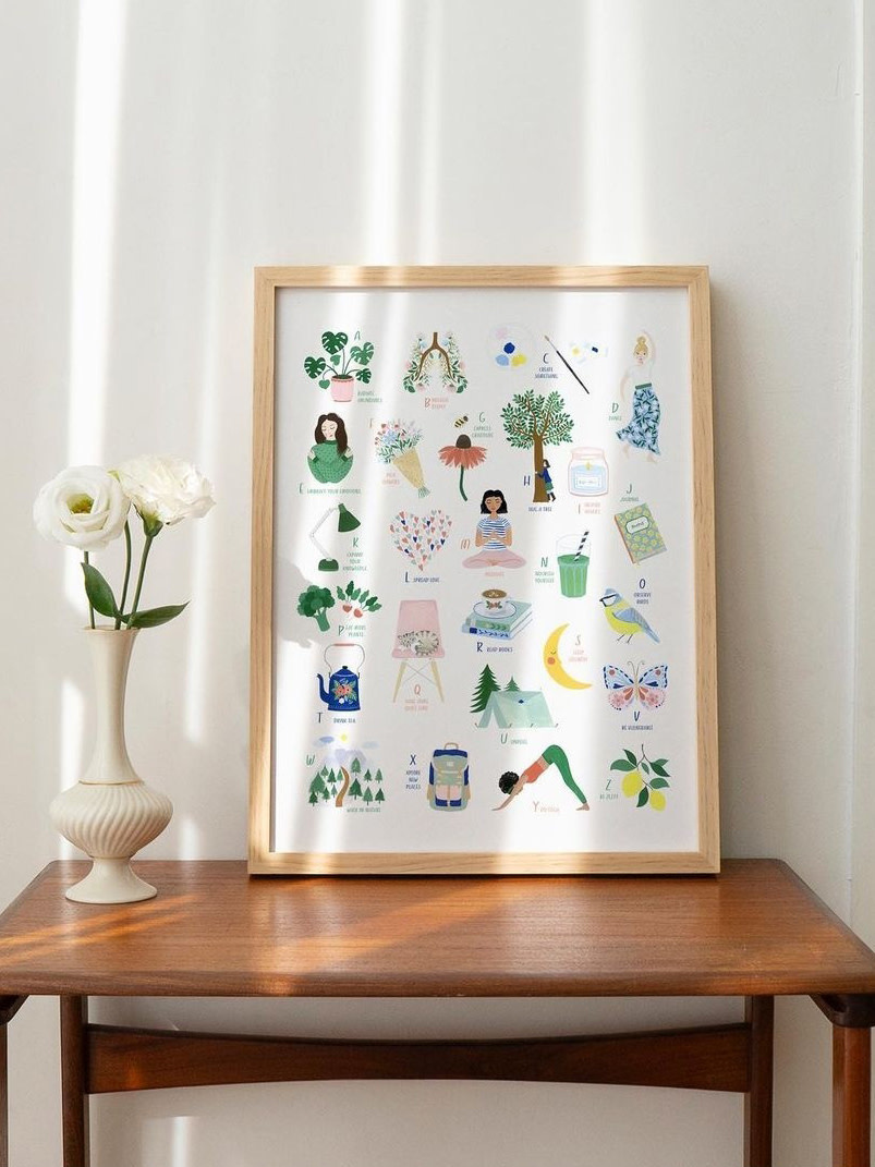 Leens Self-care alfabet poster 40x50cm