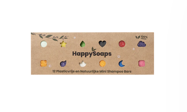 Happy  Soaps Mini shampoo bars set van 12
