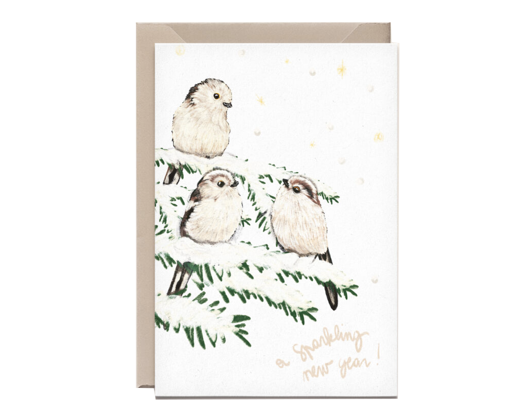 Kathings Wenskaart staartmeesjes