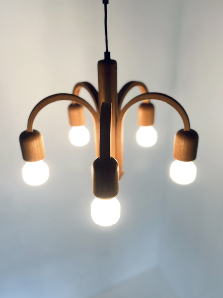 Vintage hanglamp sputnik  domus italië jaren '70  (incl. dimbare lampen)