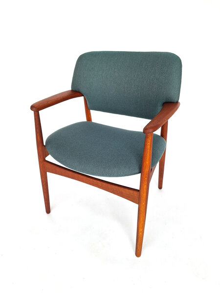 Vintage armstoel ejnar larsen en aksel bender madsen voor fritz hansen