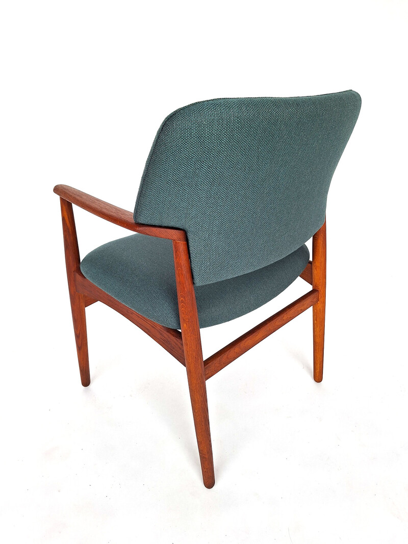 Vintage armstoel ejnar larsen en aksel bender madsen voor fritz hansen