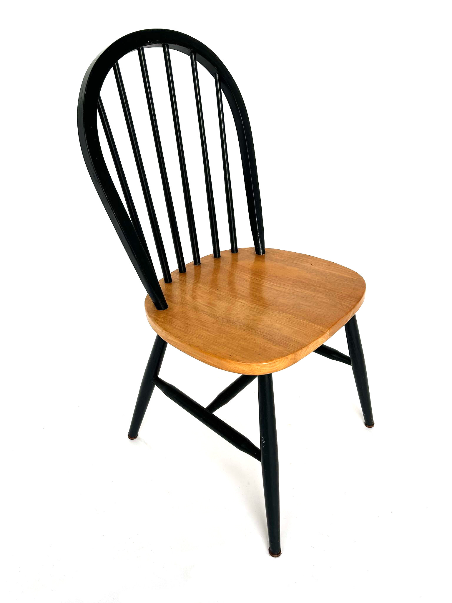 Set 4 vintage stoelen windsor stijl tapiovaara