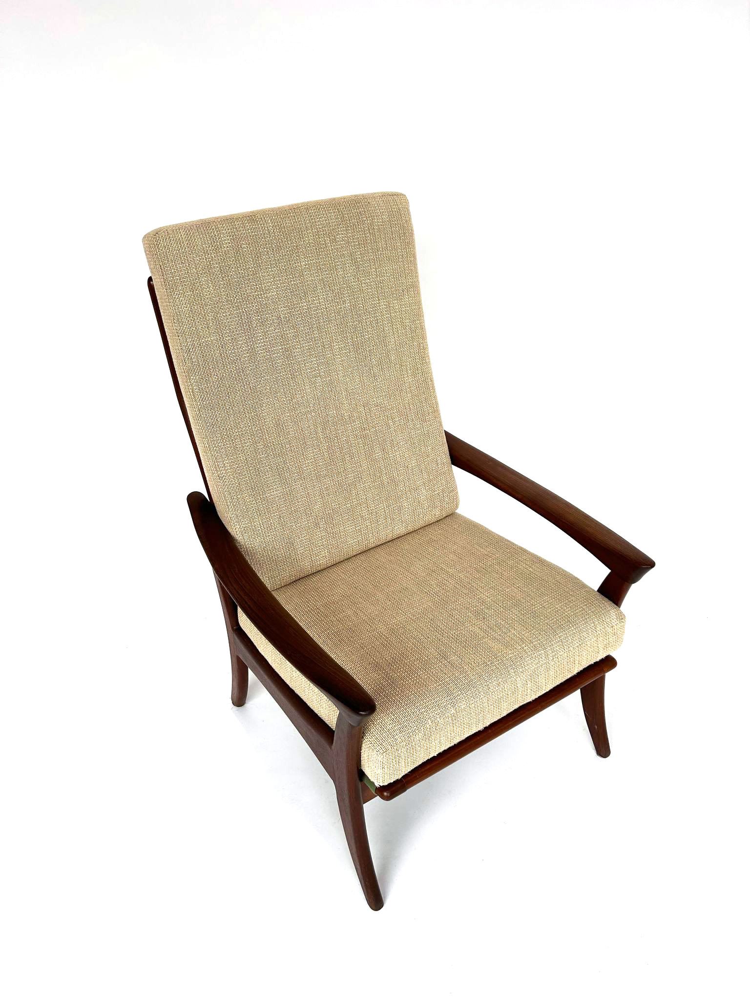 Vintage armstoel met hoge rug van de ster gelderland jaren '50