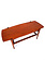 Vintage salontafel met omkeerbaar blad  125x52 x h45cm