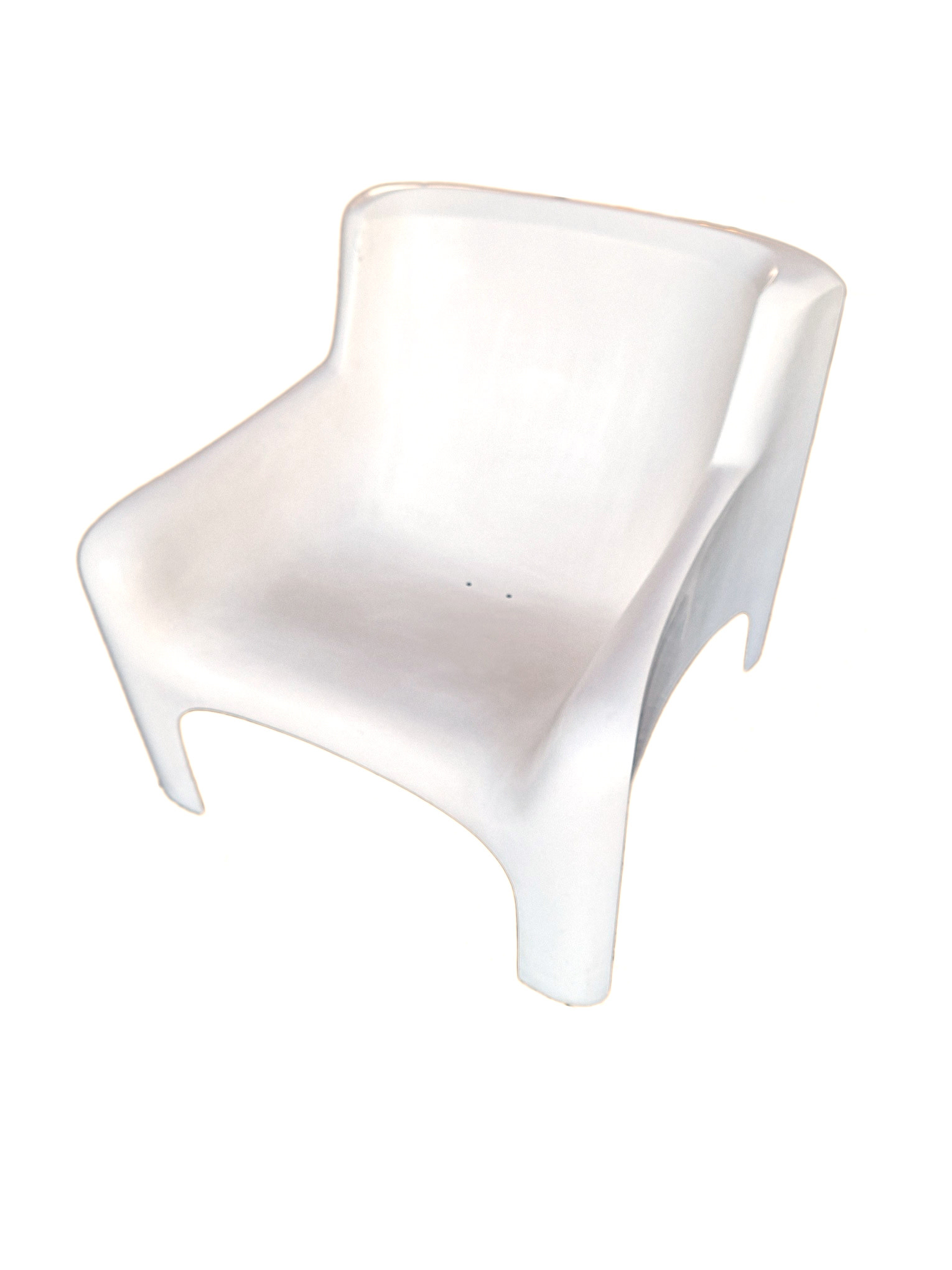 Vintage lounge eenzit glasvezel carlo bartoli voor arflex (excl. vacht)