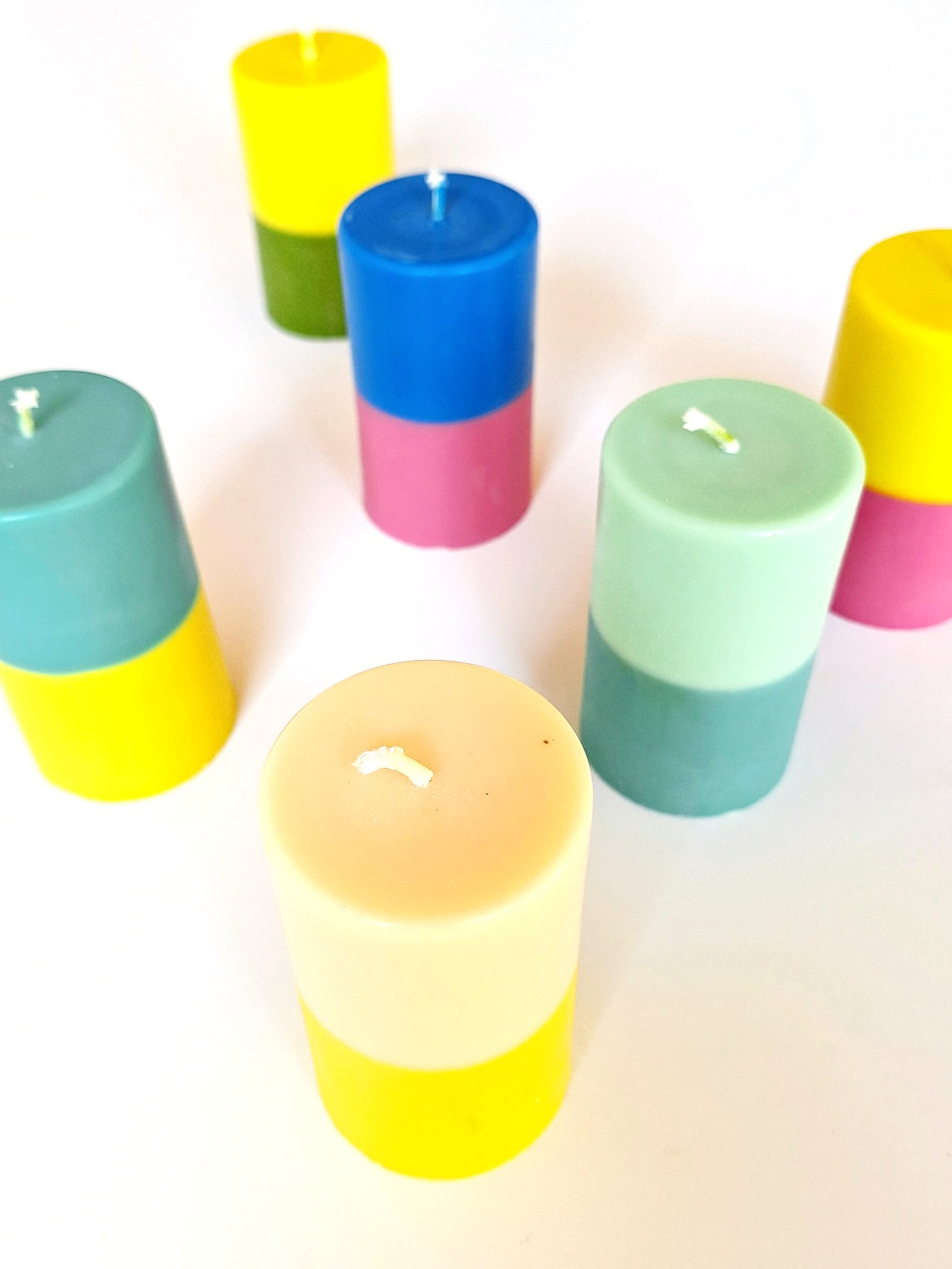 Mood Ecologische stompkaars duocolor 6x10cm