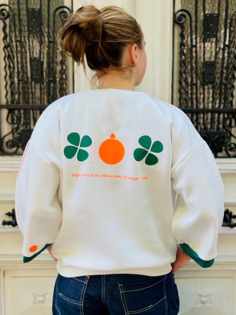 Noenganger Sweater lucky sunny day S korte mouw