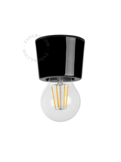 Zangra Lamp zwart porselein annie.b