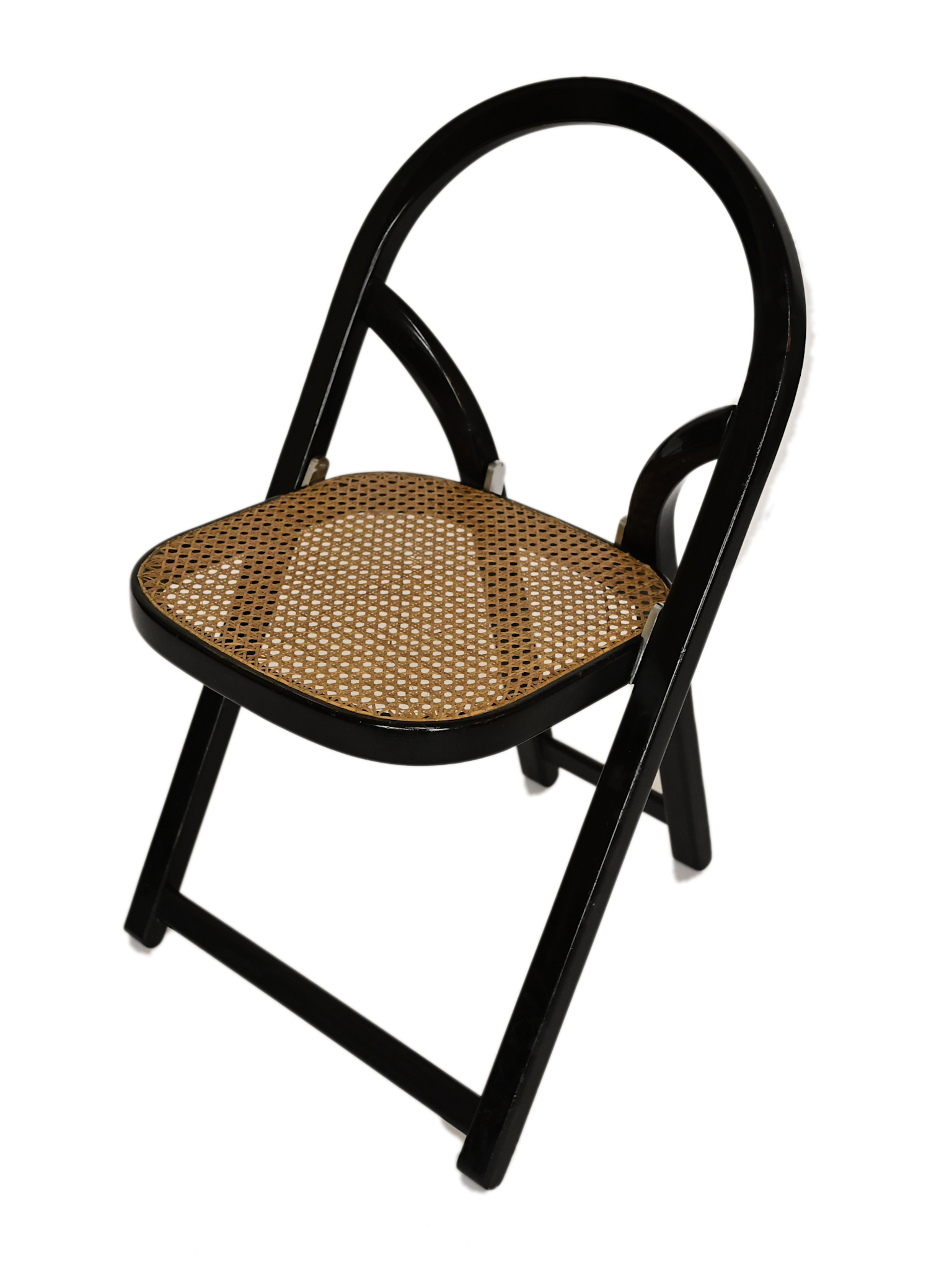 Vintage set 4 vouwstoelen arca van gigi sabadin voor crassevig italie jaren '70