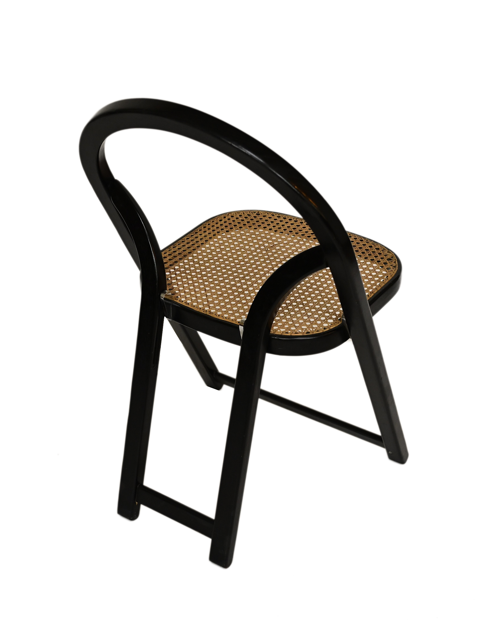 Vintage set 4 vouwstoelen arca van gigi sabadin voor crassevig italie jaren '70