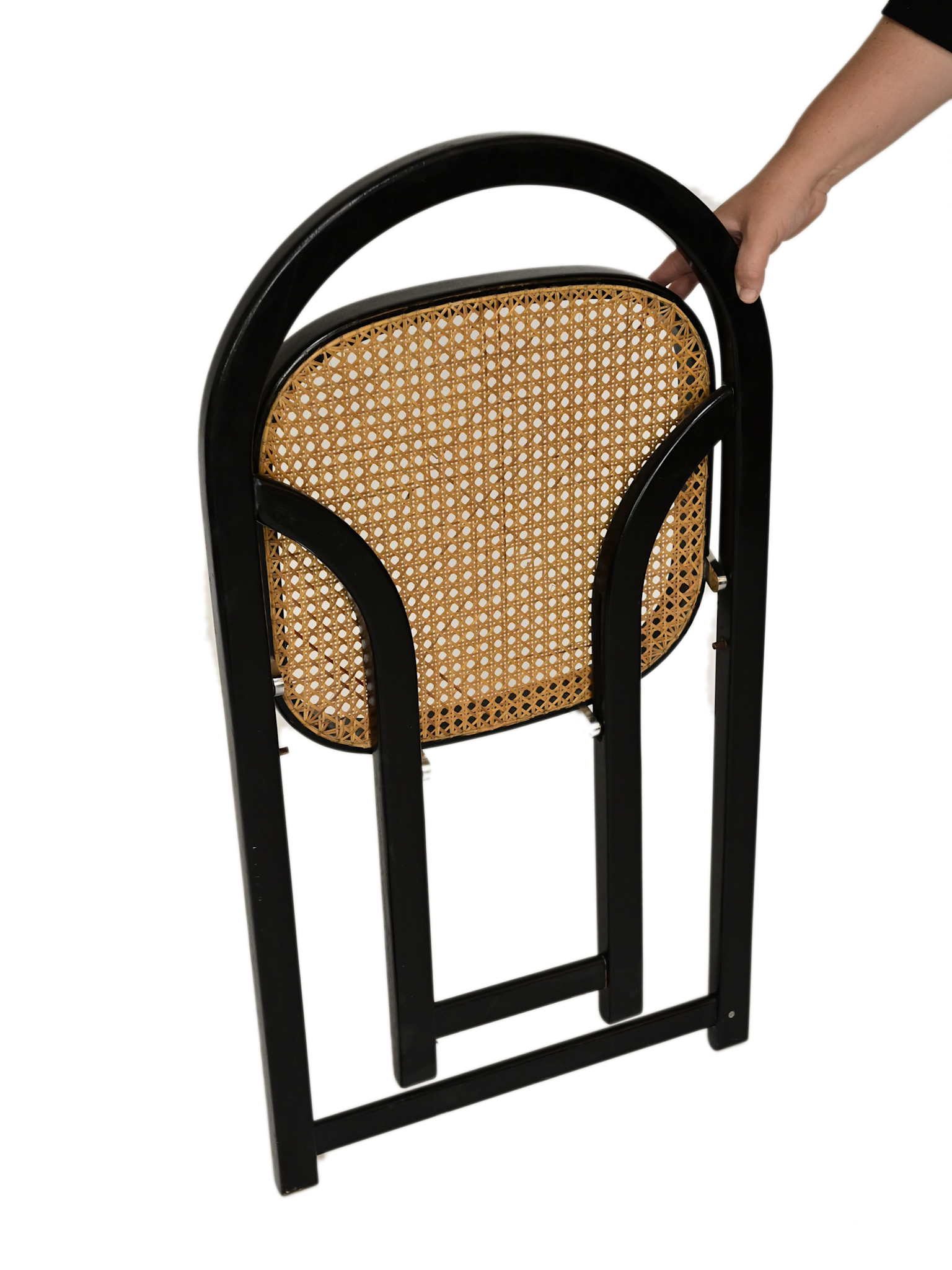 Vintage set 4 vouwstoelen arca van gigi sabadin voor crassevig italie jaren '70