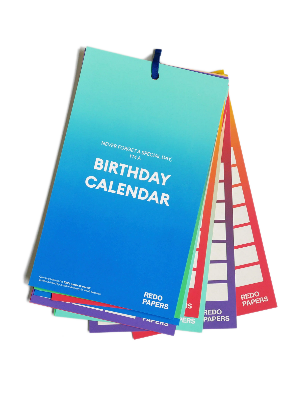 Redopapers Birthday calendar