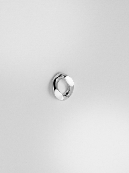 Laure De Mees Chunky link stud full zilver