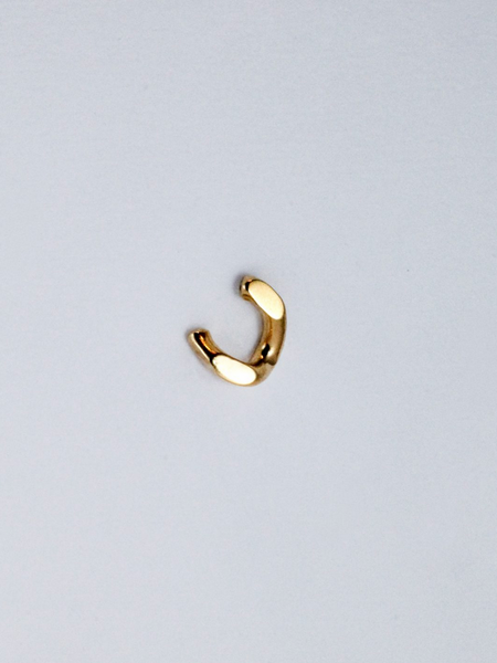 Laure De Mees Chunky link stud half goud