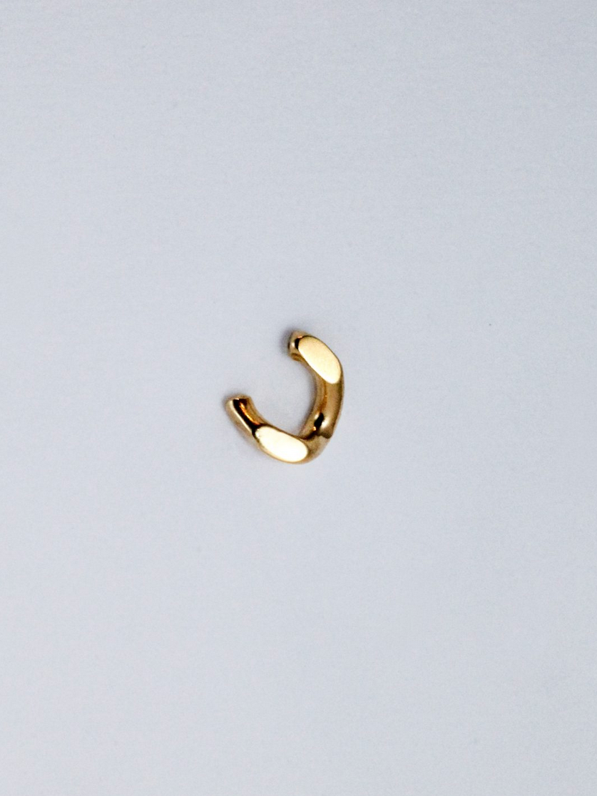 Laure De Mees Chunky link stud half goud