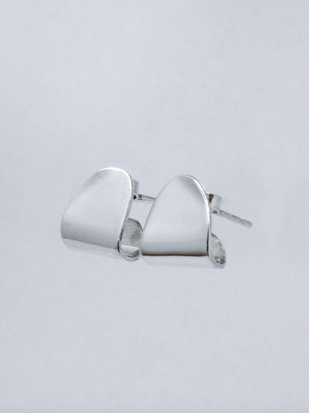 Laure De Mees Pebble earring zilver (paar)