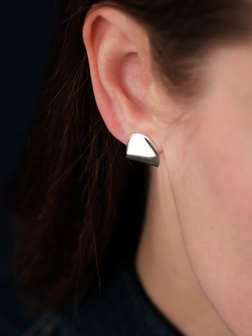 Laure De Mees Pebble earring zilver (paar)