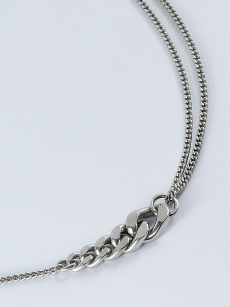 Connected link bracelet zilver