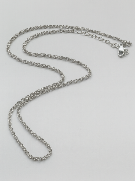Twisted chain necklace silver
