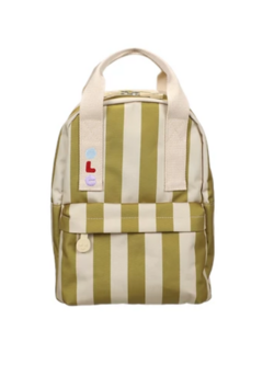 Ole Rugzak small stripe vanilla + seaweed