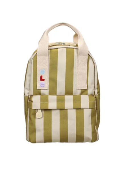 Ole Rugzak small stripe vanilla + seaweed