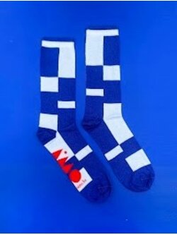 Aimo Sustainable socks bauhaus blue
