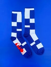 Aimo Sustainable socks bauhaus blue
