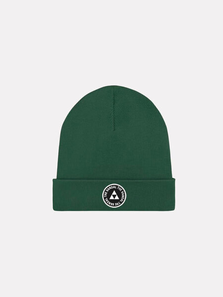The Vandal Beanie label glasgroen