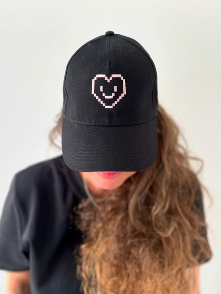 Plumo Pet zwart met roze hart