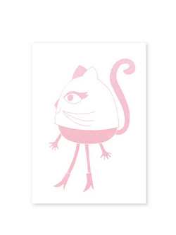 Plumo Wenskaart gelaarsde kat