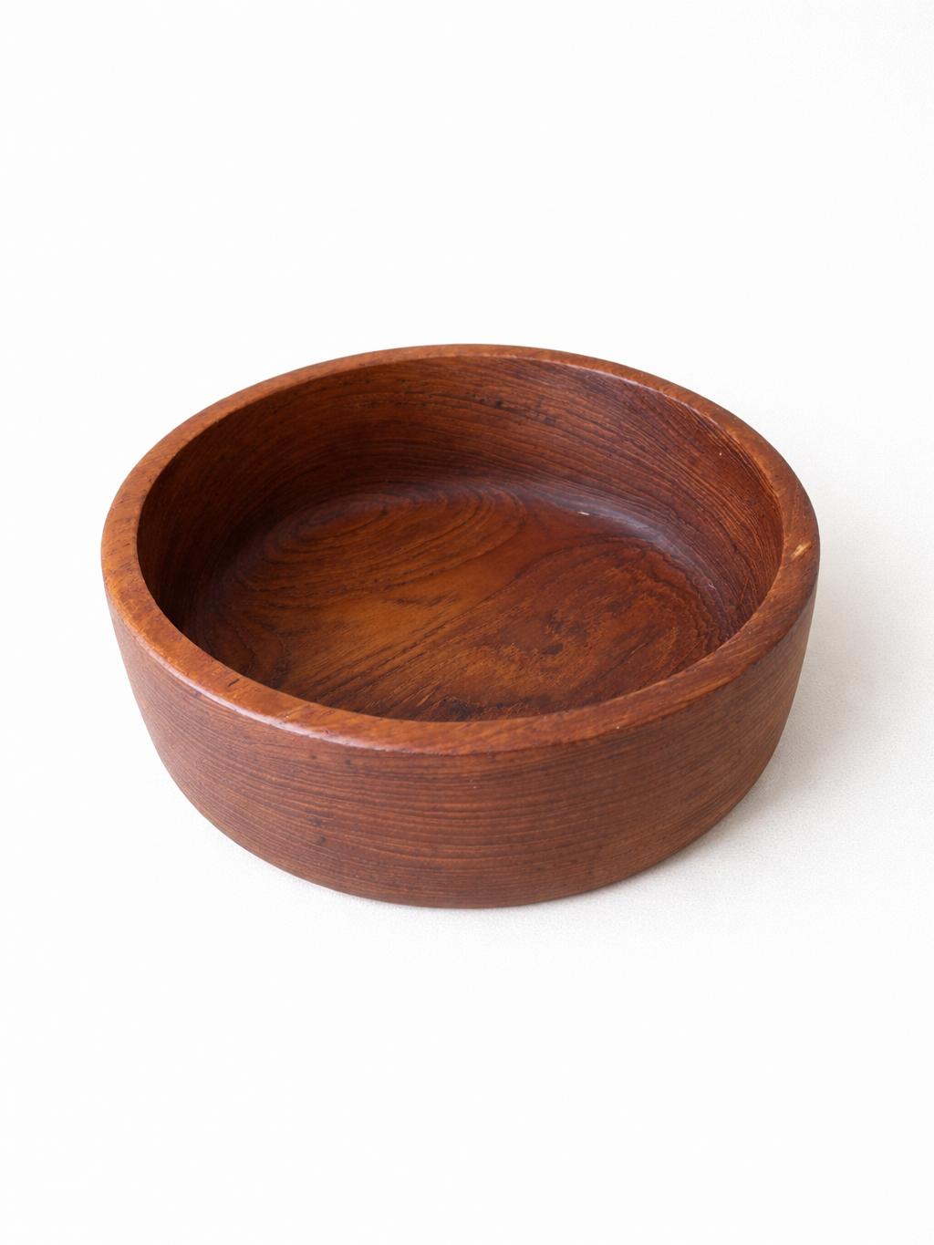 Vintage houten schaal 25xh9 cm