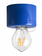 Zangra Lamp plafond of muur porselein d8,5cm blauw light.165.bl.001