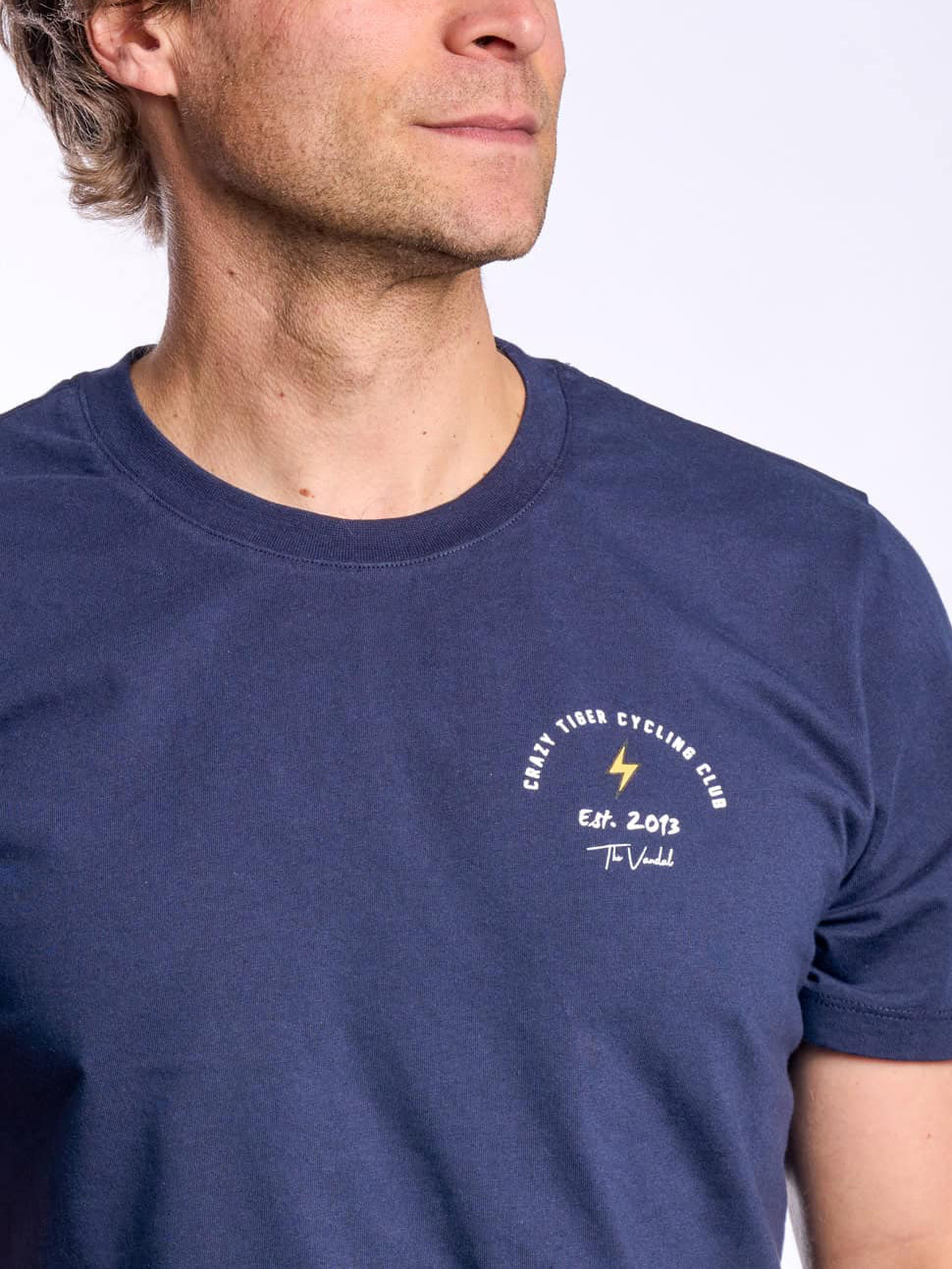 The Vandal T-shirt crazy tiger blauw