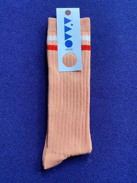 Aimo Sustainable socks rib roze