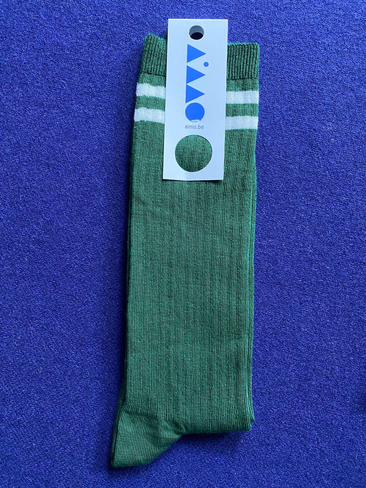 Aimo sustainable socks rib groen