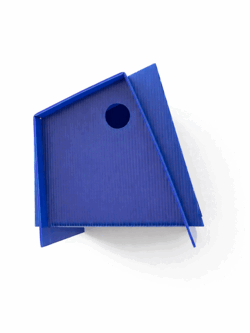Hip vogelhuisje blauw