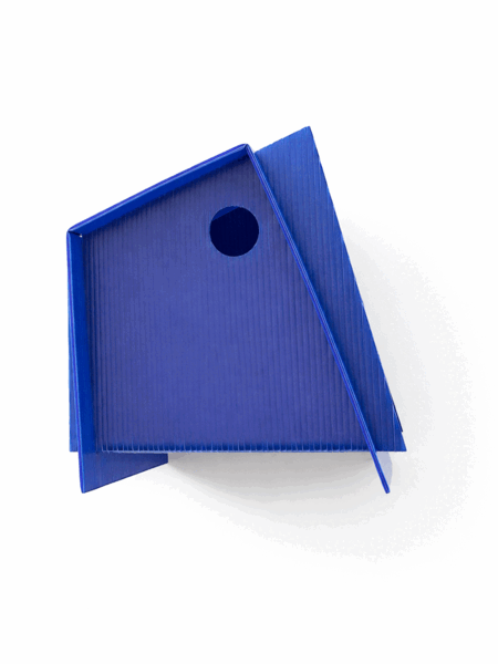 Hip vogelhuisje blauw