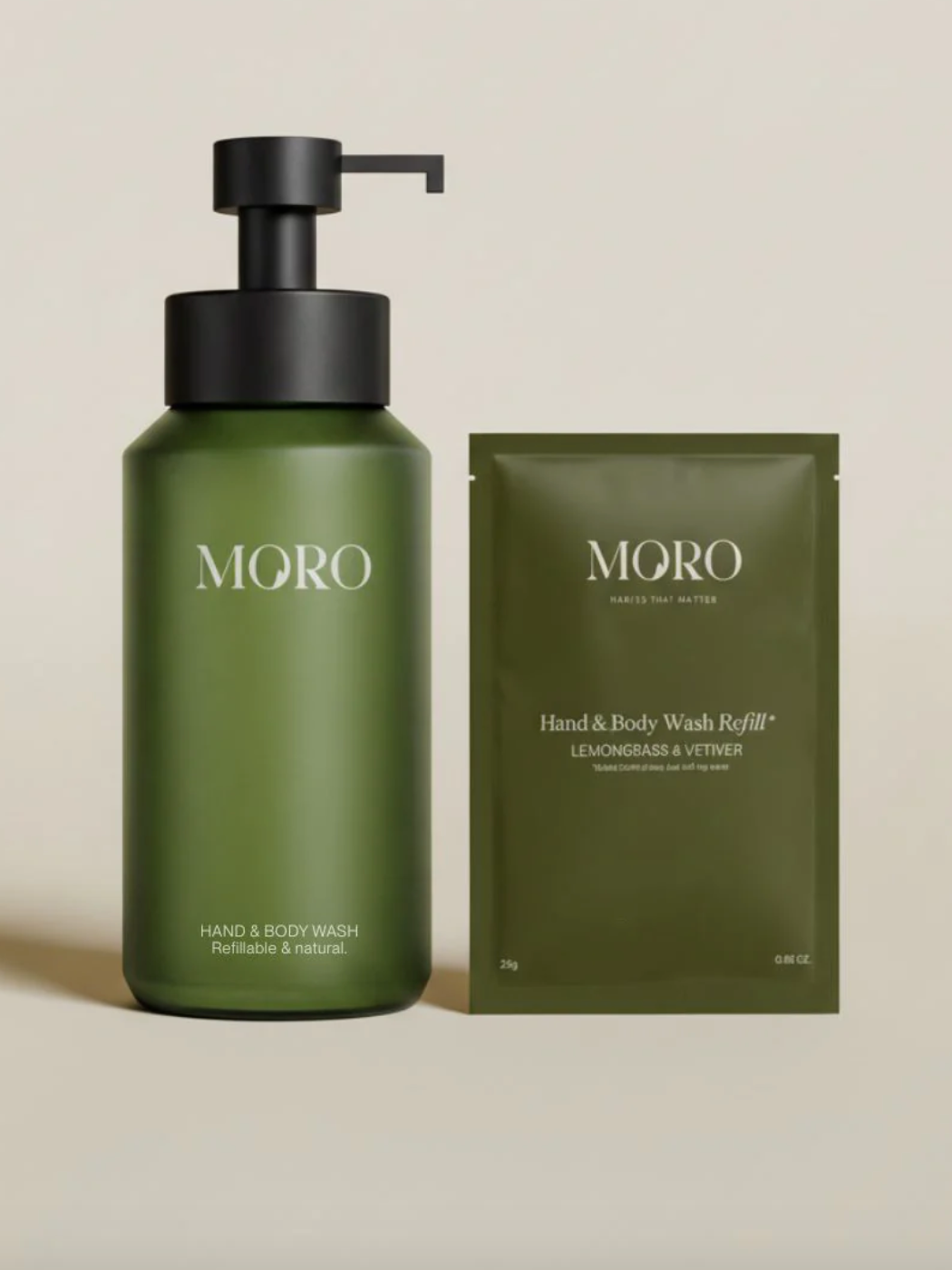 Moro Hand & body wash lemongrass vetiver