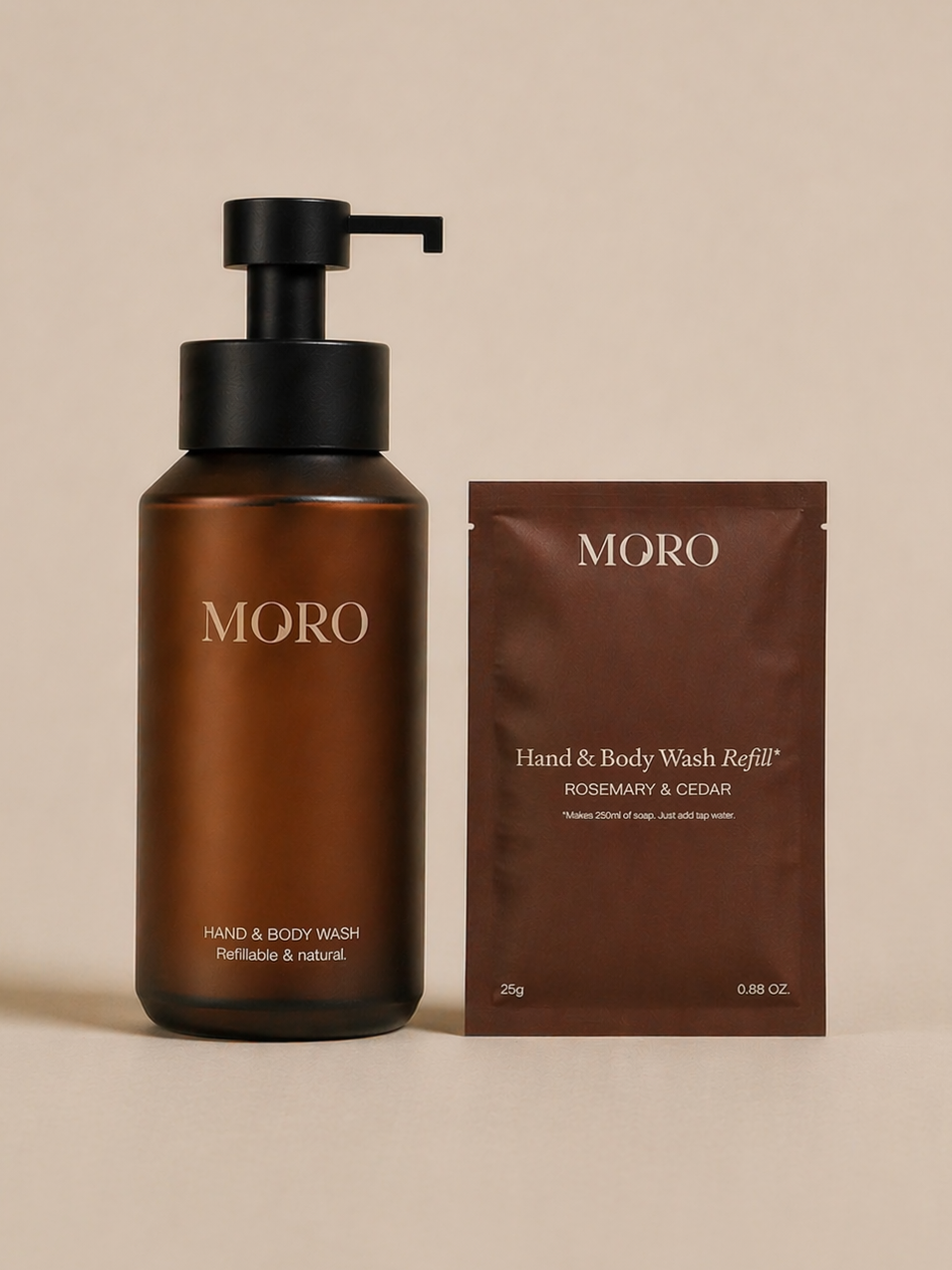 Moro Hand & body wash rosemary cedar