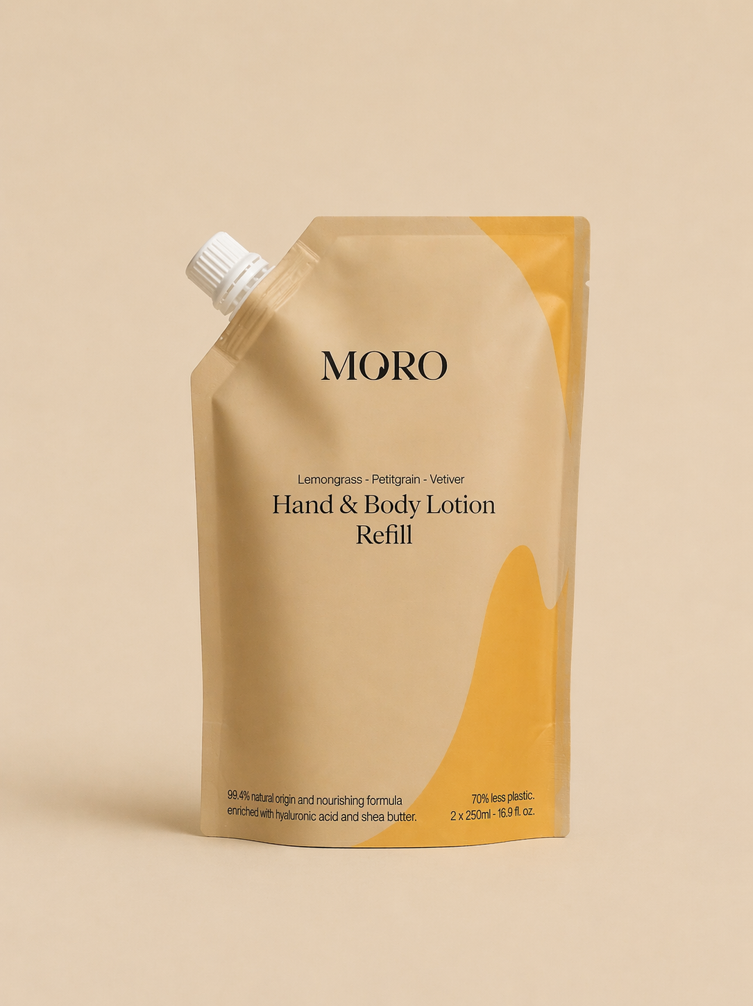 Moro Refill hand & body lotion lemongrass vetiver