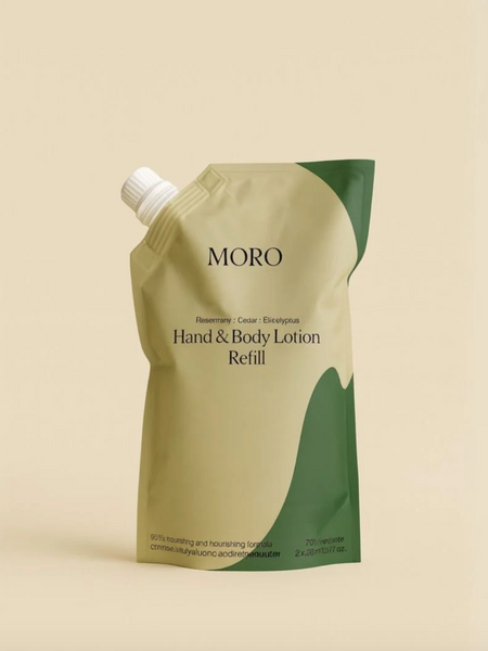 Moro Refill hand & body lotion rosemary cedar