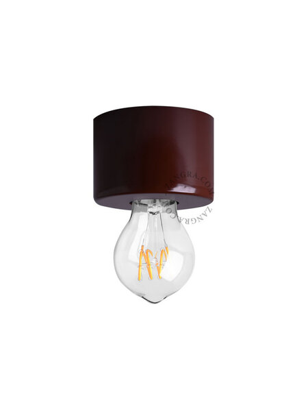 Zangra Lamp plafond of muur porselein d8,5cm blauw light.165.br.001