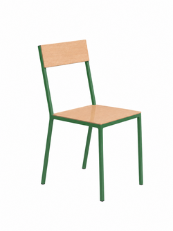 Muller Van Severen Alu chair groen en hout (binnen)