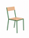 Muller Van Severen Alu chair groen en hout (binnen)